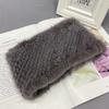 Natural Mink Fur Neck Warmer Elastic Women Winter Warm Headband Female Genuine Mink Fur Ring Scarf