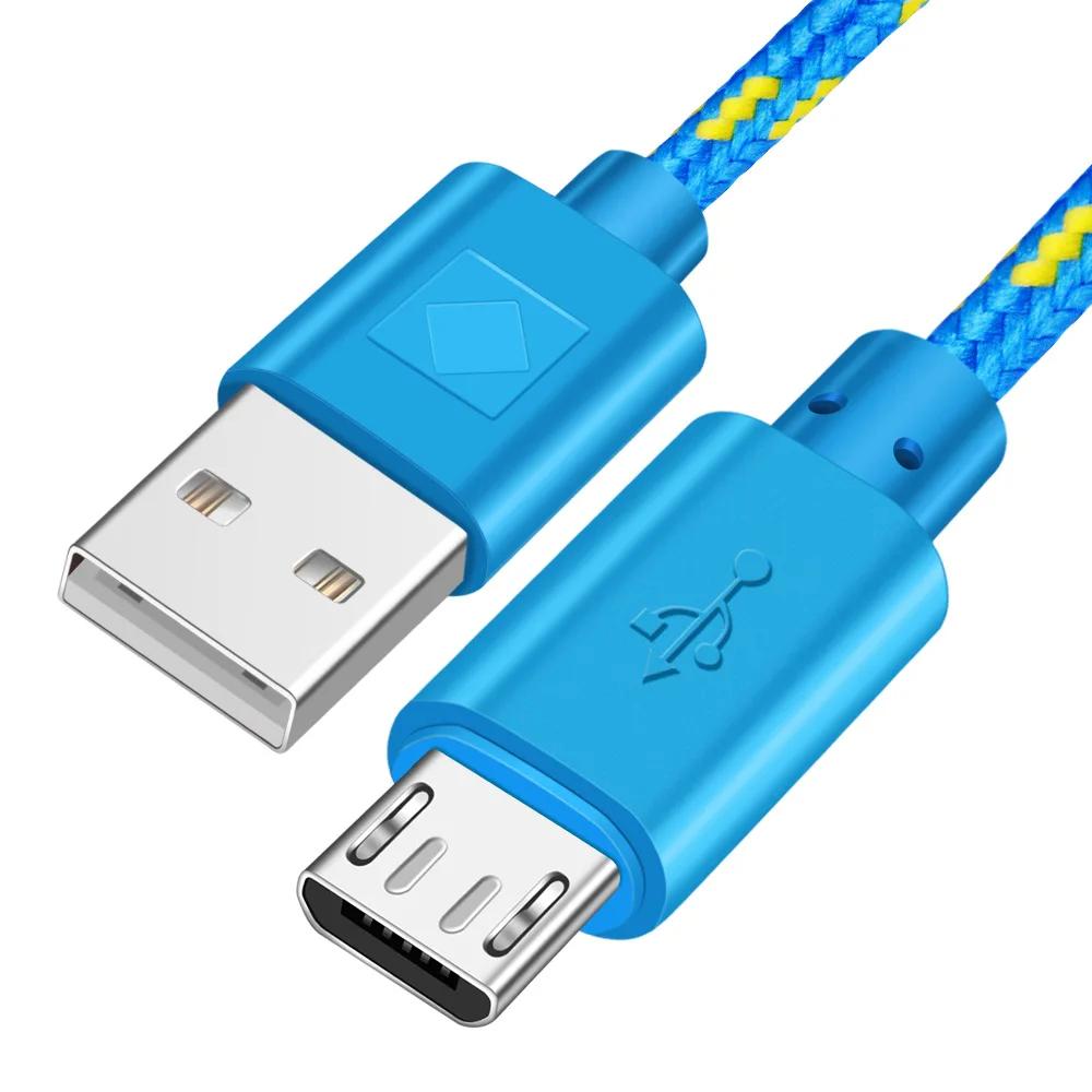 5V 2.4A Micro USB 1m 2m 3m Fast Charging Cable For Samsung  Xiaomi Android Mobile Phone USB Charger Cord Cable