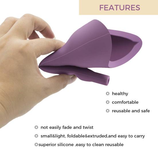 Female Urination Device Reusable Women Pee Funnel Eco-friendly Flexible Reusable Outdoor Travel Urinal Portable Women Urinal