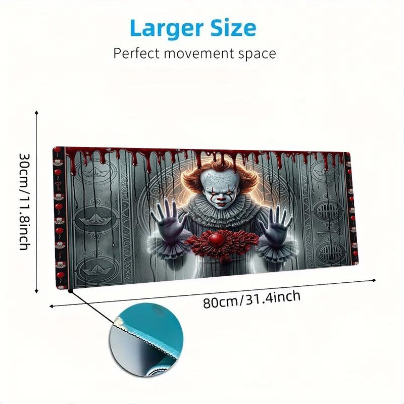 It Clown Color Mouse Pad Large Gaming Table Cushion Non-slip Laptop Tablet Big Mousepad XXL Mat Mini PC Playmat With Lock edge