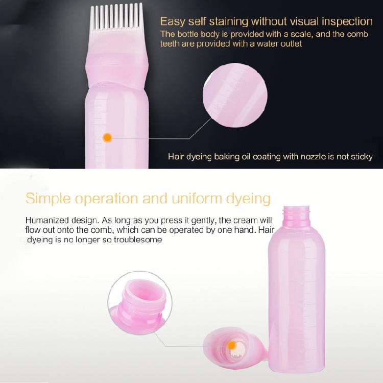 Applicator Bottle for Hair Root Comb Color Applicator Bottle Scalp Treament