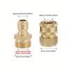 1Set 3/8 M22 Pipe Joint Quick Connect Kits For M22 High Pressure Washer Hose Coupler M22 14/15mm Adapter Set Water Outlet Set
