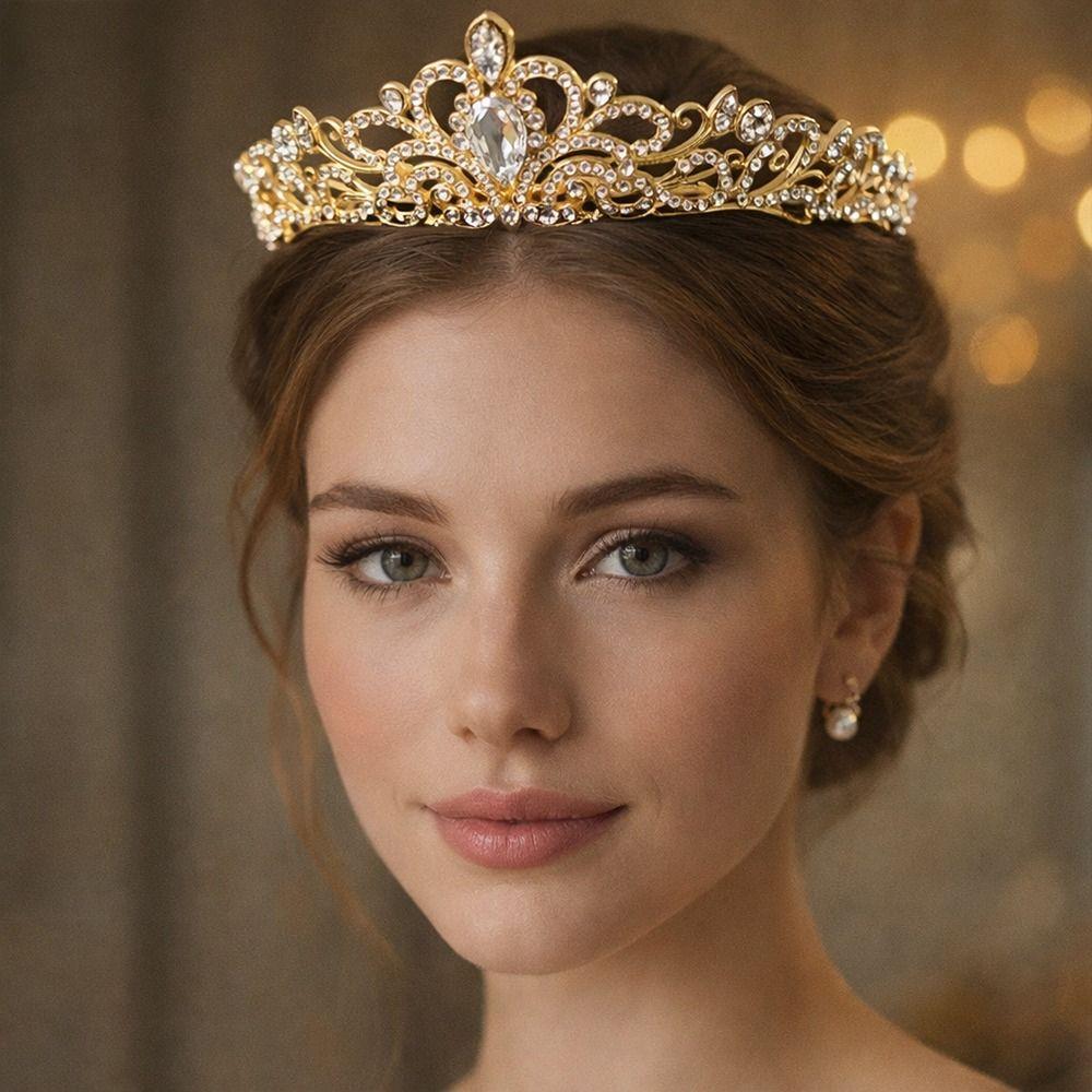Silver Color Bridal Tiara Sparkling Bridal Crowns New Hair Crown  Bridal