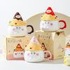 Cartoon Expression Ceramic Mug High Looking Souvenir Gift Water Cup for Best Friend Girl Heart Cup Home Breakfast Cup