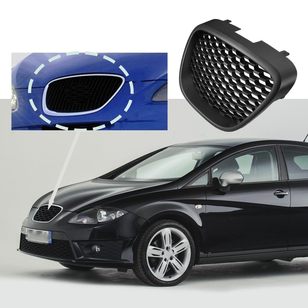 Honeycomb Front Bumper Grill for Seat Leon MK2 1P1 Altea XL Toledo Mk3 2006-2009 Honeycomb Grille Mesh Badgeless Grille