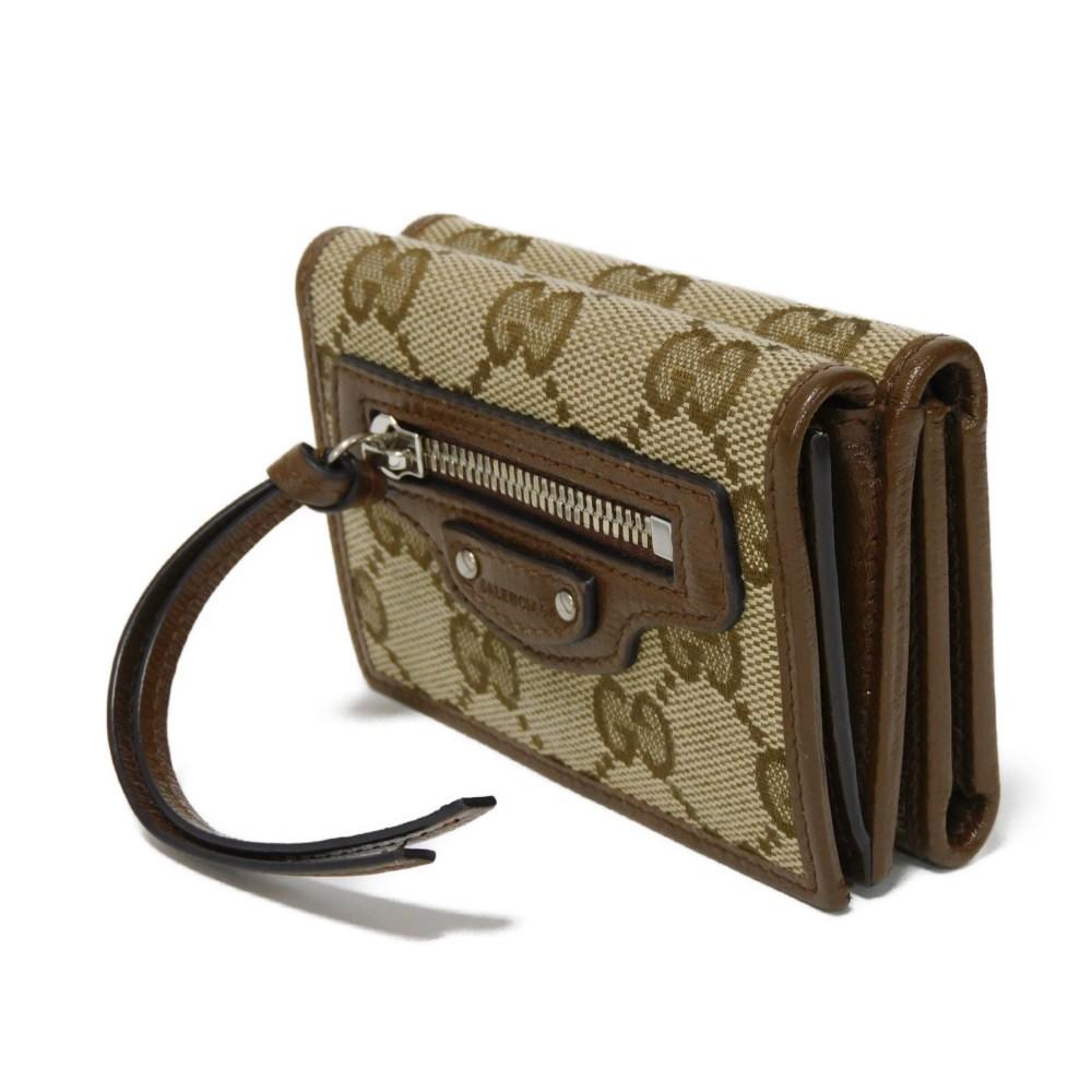 Used 9539 Neo Classic Compact Wallet 681708 GY5SN 8563 7942 The Hacker Project GG Canvas Balenciaga Unisex from Japan