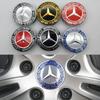4 Pieces 75mm Car Wheel Center Hub Caps Cover for Mercedes-Benz B/C/E/S Class A Class C200L GLC GLK CLA Decorate Accessories