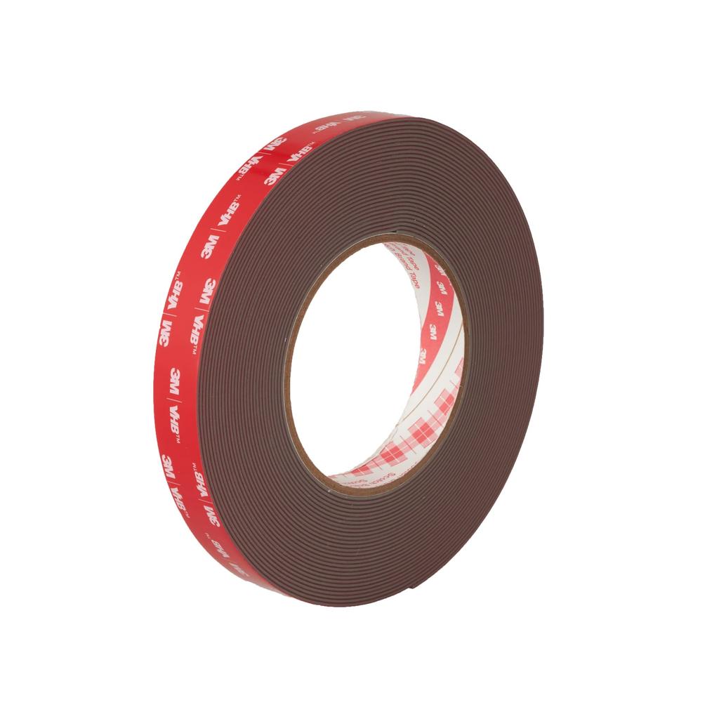 3M VHB Resistente 19 mm x 10 mm para Uso Interior y Exterior GPH-110GF Cinta de Propósito General de Alta Temperatura, Gris, m, 1.1 de Espesor,