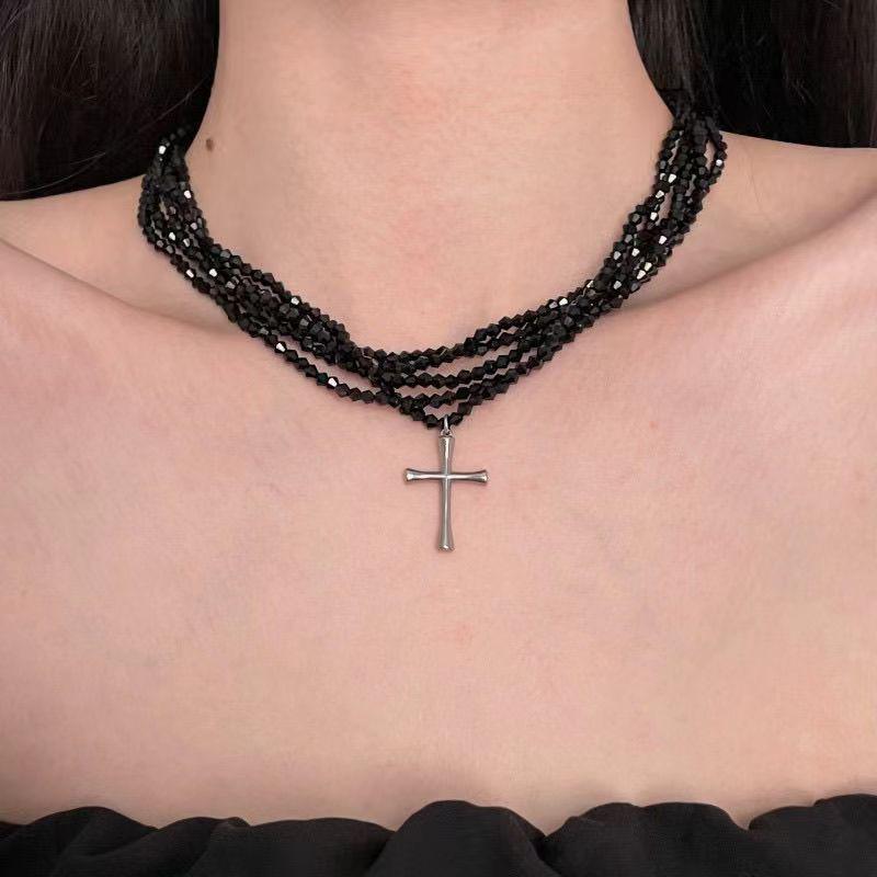 2024 Niche Design Dopamine Color Pearl Choker for Women - Summer Clavicle Chain