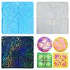 Cup Mat Resin Mold Holographic Coaster Silicone Mold Multi-functional Drink Coasters Epoxy Casting Mold DIY Art Tool