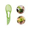 3-in-1 Avocadoschneider Shea Corer Butter Obstschäler Cutter Pulpe Separator Plastikmesser Küchengemüsewerkzeuge Wohnaccessoire Küchenzubehör