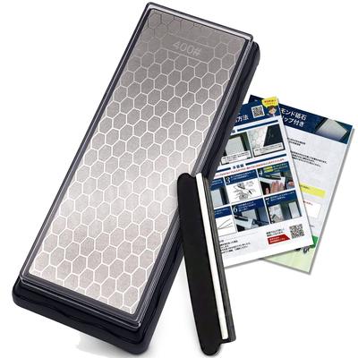 Diamond Sharpening for Medium with Case for Ceramic General Household Sharpening Stone Sharpening Stone Repair Stone, Double-Sided, #400/#1000,