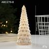Christmas Glass Tree Table Lamp Vintage Desktop Light With Star Sequins Holiday Decor