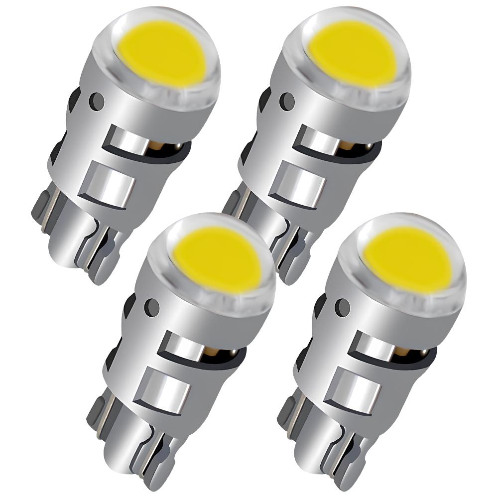 2pcs T10 Led Signal Lamp Car Bulb W5W 194 168 Trunk Reading Interior Lamps Clearance Backup Reverse Light License Plate White