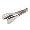 1Pcs Stainless Steel Kitchen Cooking Tongs Grilling Barbeque Brushed Locking Tongs With Ergonomic Grip Barbecue Tongs Clip BBQ Gadget