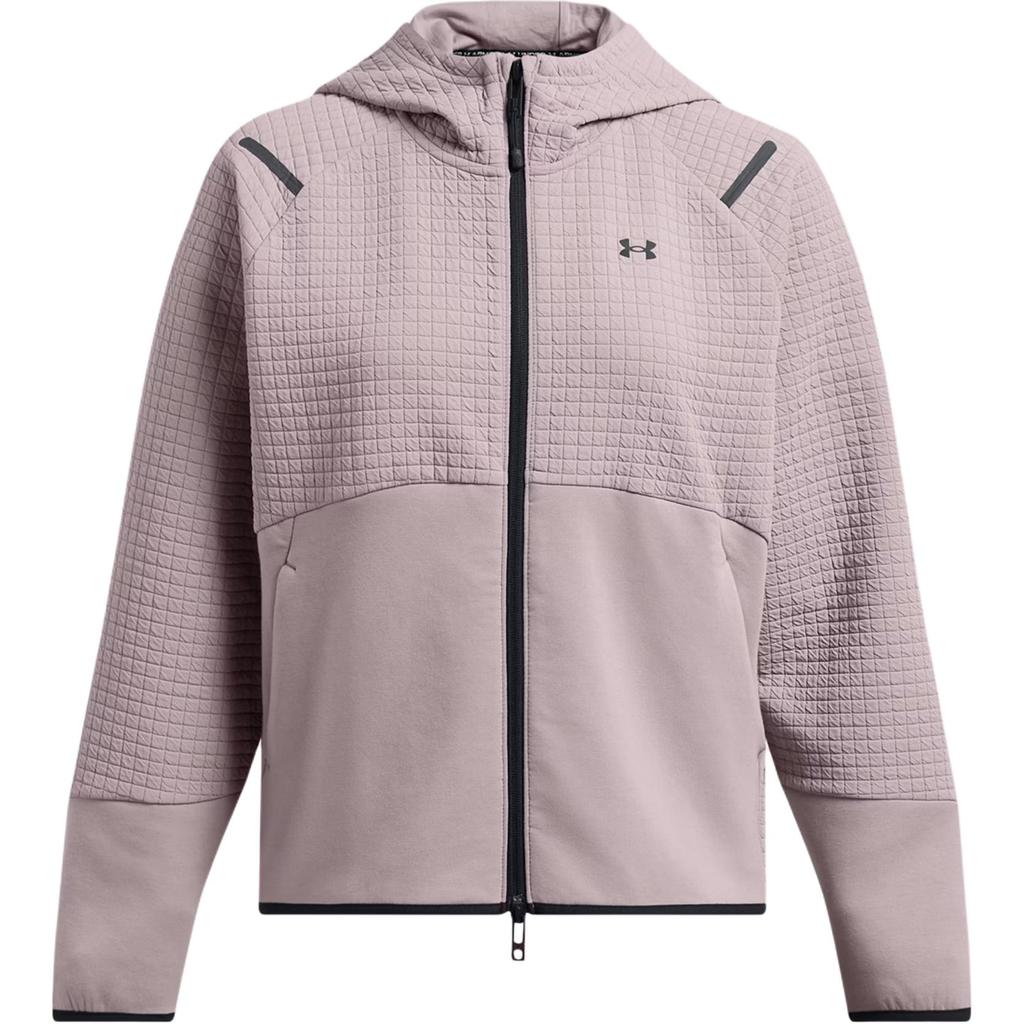 Under Armour Unaufhaltsame Serie Logo Kariert Reißverschluss Langarmjacke Damen Jacken Lipid-Grau 1389842-015