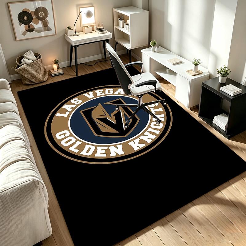 Vegas Golden Knights A rug suitable for office chair areas living rooms and computer desks perfect for home offices and an ideal holiday gift