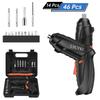 14pcs/46pcs Electric Screwdriver Set USB Rechargeable Mini Electric Drill Tool Set Portable Cordless Screwdriver Home Repair Multitool Kit