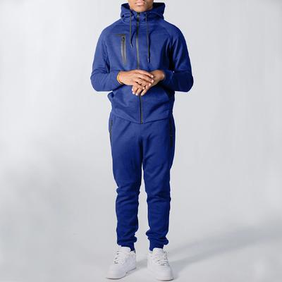 Men's Fall and Winter Thickened Warm Sports Suit Long-sleeved Hoodie + Pants 2-piece Set