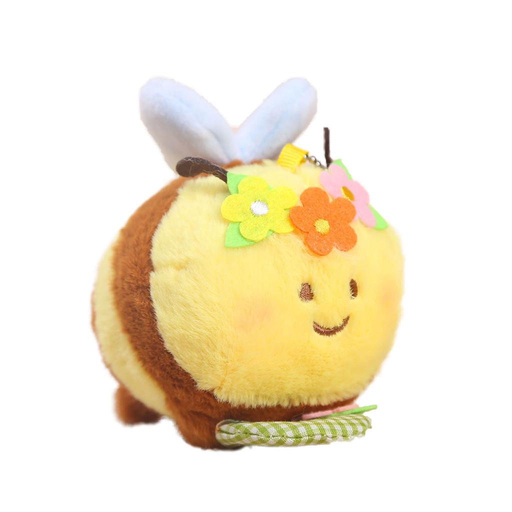 

Пчела Животное Плюшевый Шарм С Цветком И Клетчатой Корзиной Украшение Дети Для
