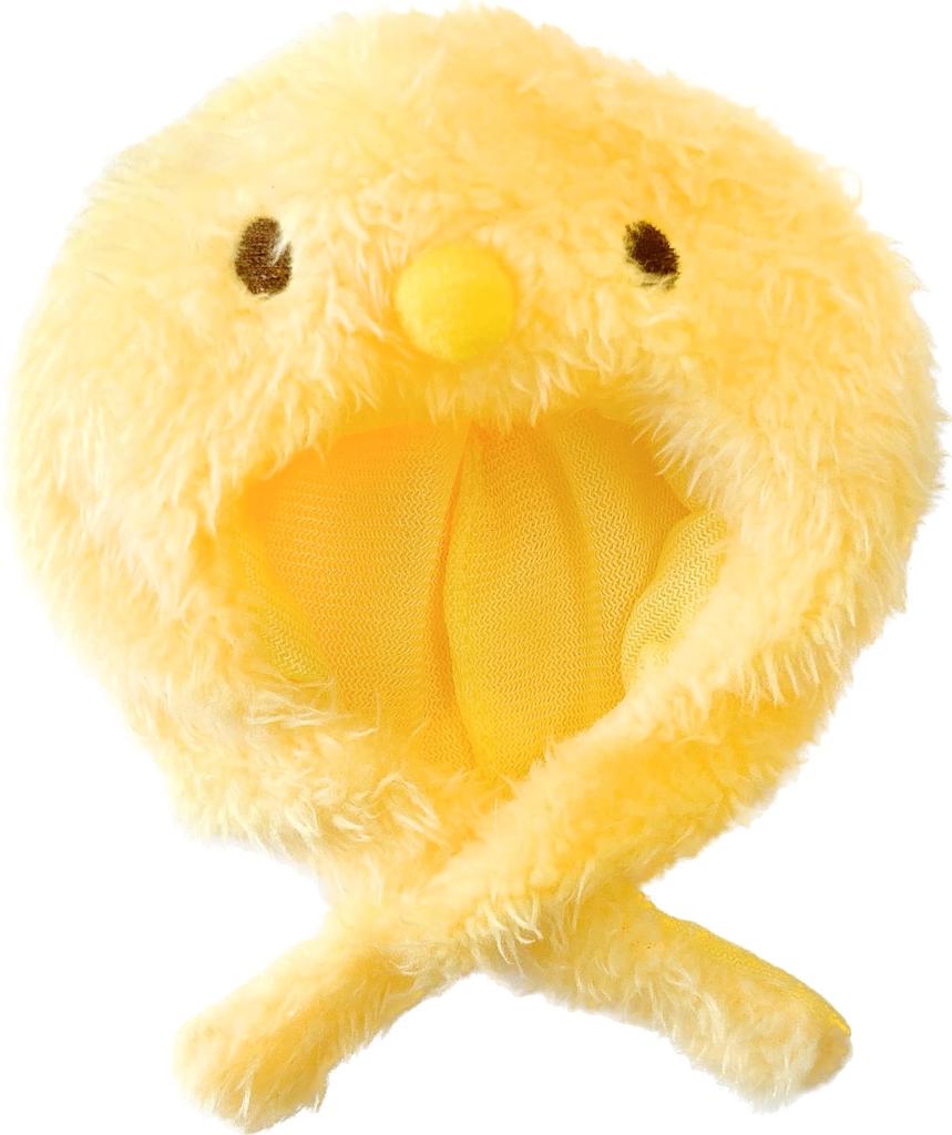 10cm Plush Kigurumi Cap, Cotton Doll Clothes, Chick, Yellow [Used]