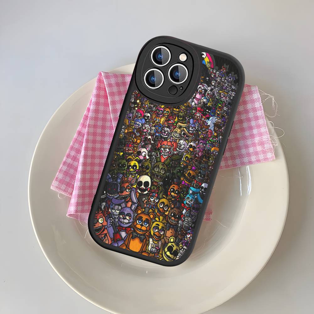 Game F-Five N-Nights At F-FreddyS Phone Case For IPhone 16 15 14 13 12 11 Pro Max Plus Leather Soft Cover