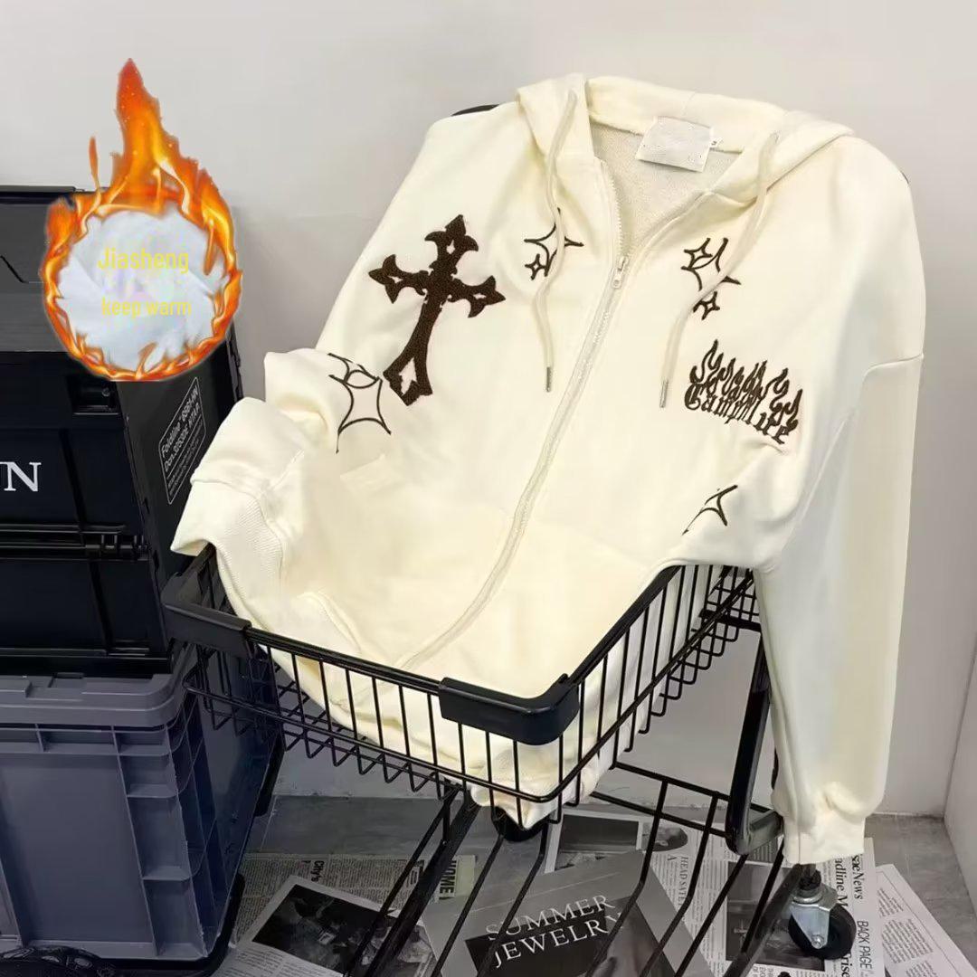 

Чоловічий кардиган з капюшоном нішевого дизайну - універсальний гонконгський стиль на весну та осінь S