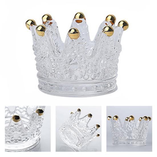 Decorative Innovative Storage Tray Wonderful Crown Shape Nail Brush Displayer Holder