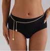 Women's Gold Aluminum Waist Chain Hip Belt for Fashion Party