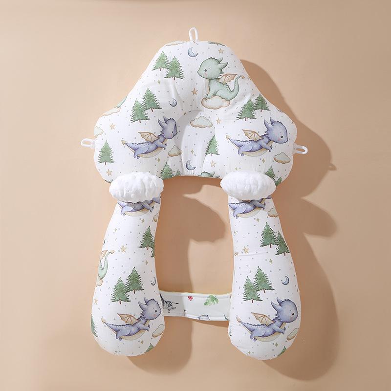 Anti-startle baby shaping pillow to prevent head misalignment0-6Months-1Newborn Baby Side Sleeping Comforting and Shaping Pillow