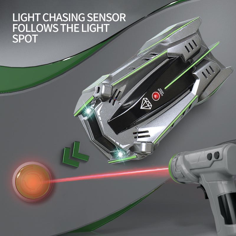 Induction Light Chasing Wall Climbing Car Flip Electric Wall Suction Stunt Car Children Remote Control Car Toy Boy