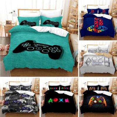 Game Three-Piece Quilt Cover Printing 3D Digital Thickening Grinding Kit