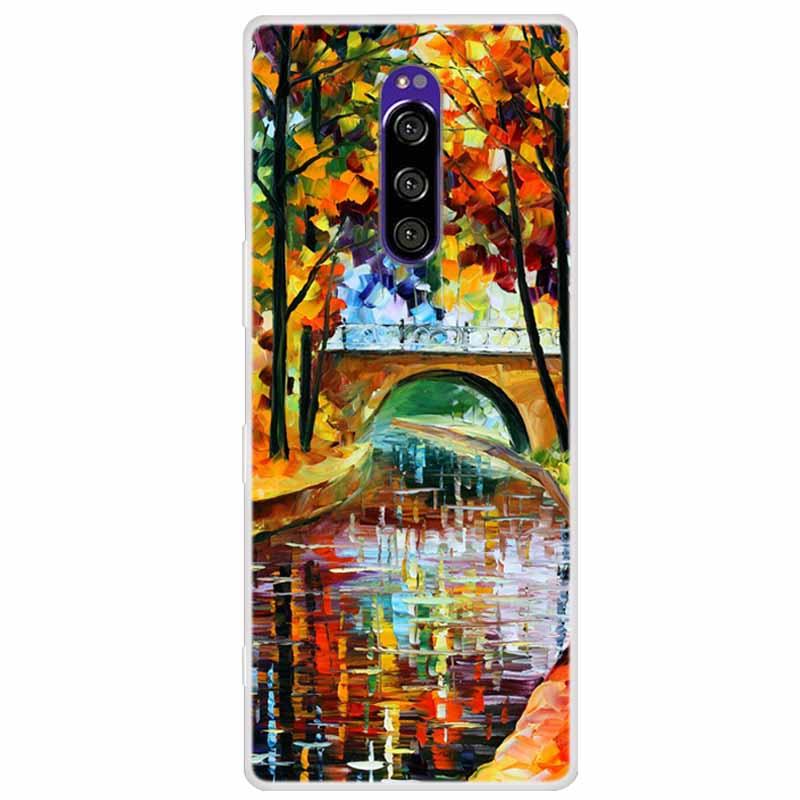 For Sony Xperia 1 Case Luxury Animals Transparent Cover for Sony Xperia1 XZ4 SO-03L SOV40 J8110 J9150 J8170 Phone Shells Covers