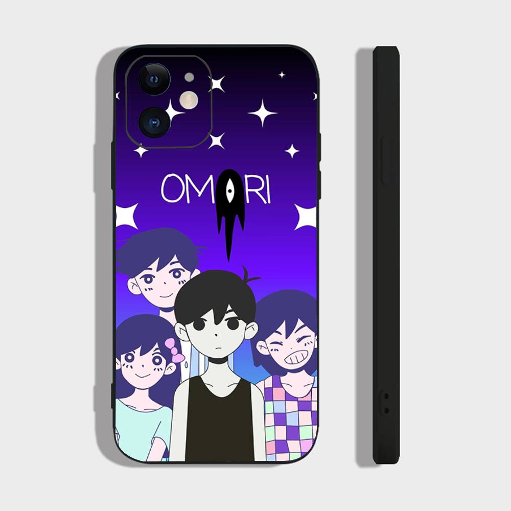 Game Anime Style Omori Phone Case For IPhone 17 Air 16 15 14 13 Pro Max 11 12 Black Silicone Cover