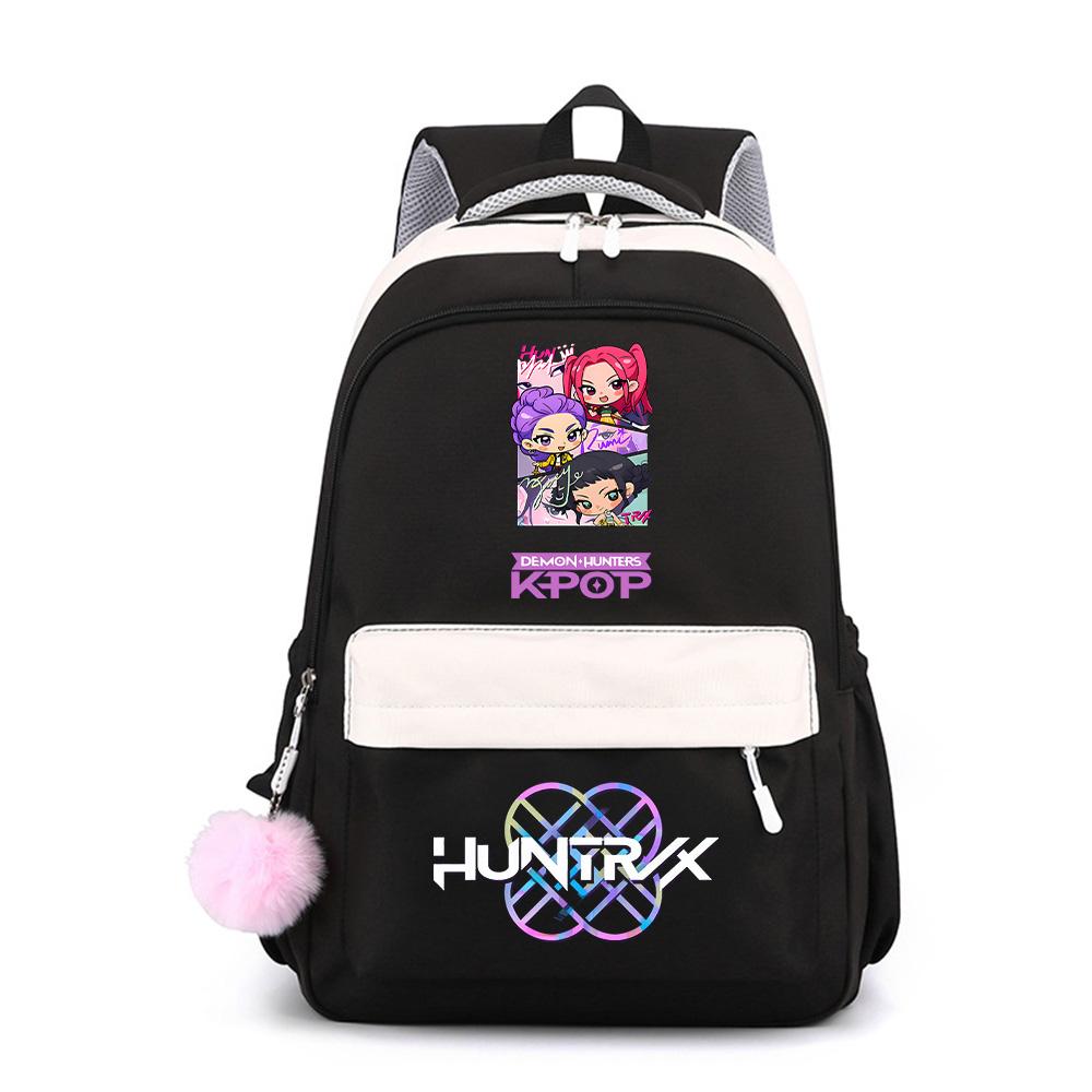 Anime Cartoon K-Pop Demon Hunters Printed Large Capacity Waterproof Backpack for Teenger Student Girl Boy Schoolbag Bookbag Gift Travel Bag