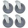 Day and Night - Day and Night Swivel Casters with Pin Hole 24 Pack 125mm