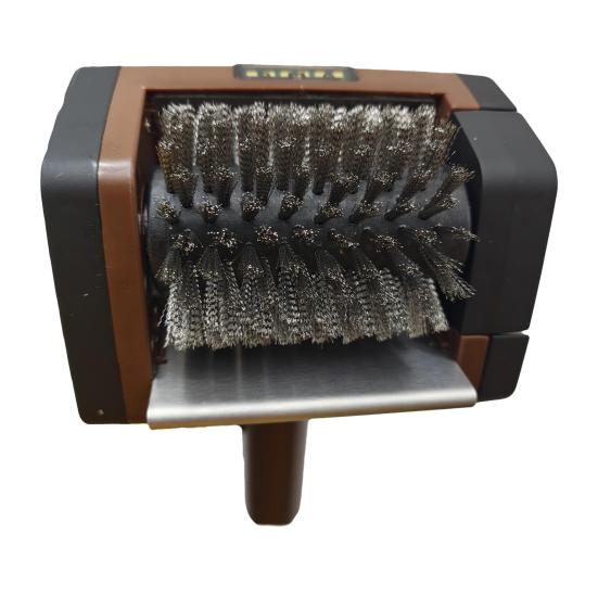 Elektrisk grillborste med borstfritt huvud av rostfritt stål Uppladdningsbar sladdlös grillrengörare BBQ Viktiga tillbehör