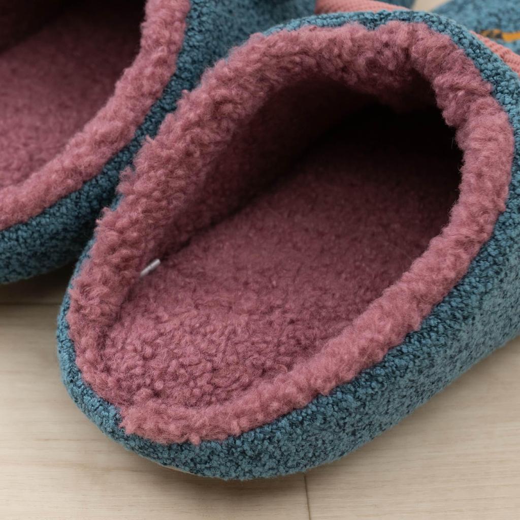 Hokomomola Fran Senko 49056 Slippers, Sizes Approx. 22-24cm, Blue, Washable, Stylish, Cute,