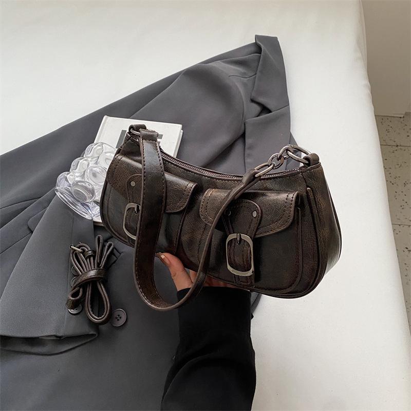 

Фактурная нишевая сумка женская 2024 новая модная женская сумка через плечо подмышкой сумка-багет Xiaoxiangfeng