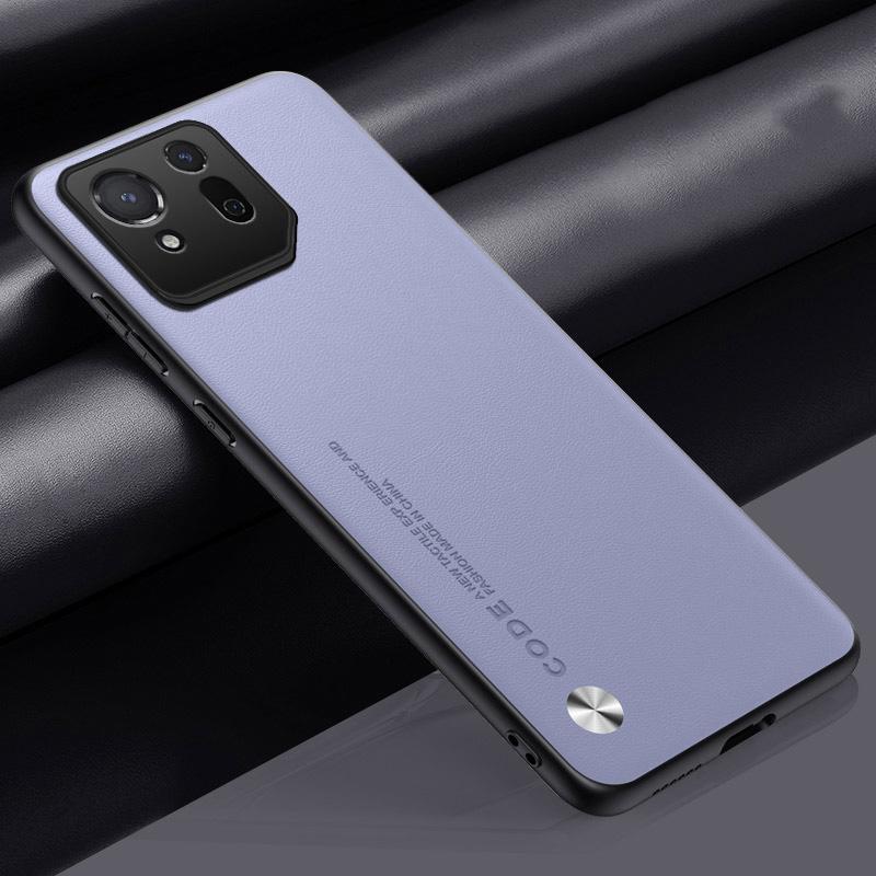 Luxury Genuine Leather Business Phone Case for Asus ROG Phone 8 Pro 8 7 Pro 7  6 5 3 Plain Skin Shockproof Cover for Full Protection Cover