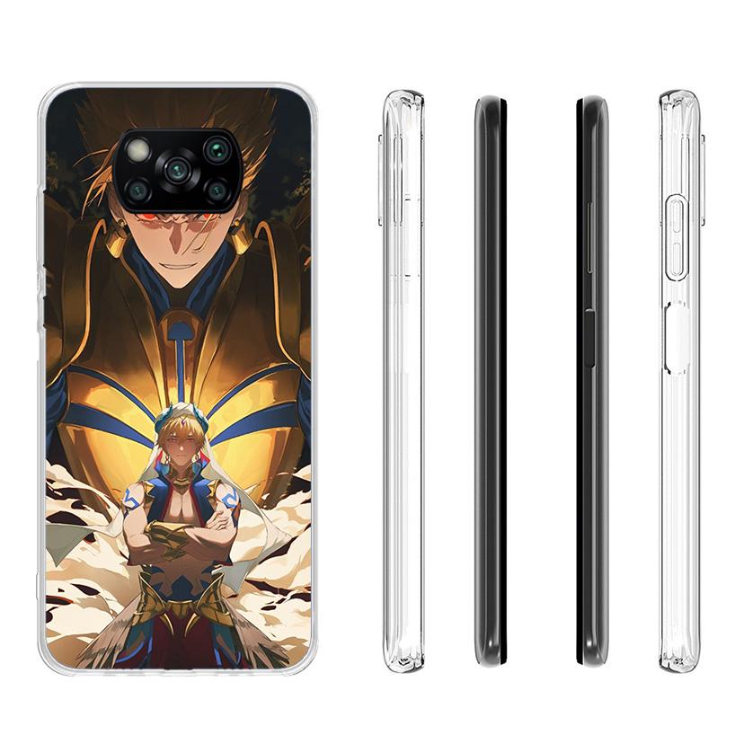 Fate Zero Stay Night Gilgamesh Phone Case For Xiaomi Poco X7 X6 X5 Pro F7 Ultra Redmi 15C 15 13 13C 12 12C 10 10A 10C 9 9A 9C 9T