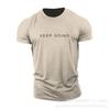 Men's casual fitness  T-shirt, breathable for sports, running, and outdoor activities