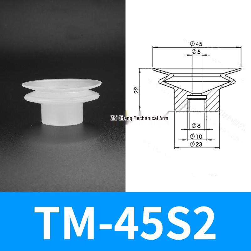 Industrial Silicone Mechanical Arm Vacuum Suction Cup Nozzle – Single/Double/Triple Layer Pneumatic Head