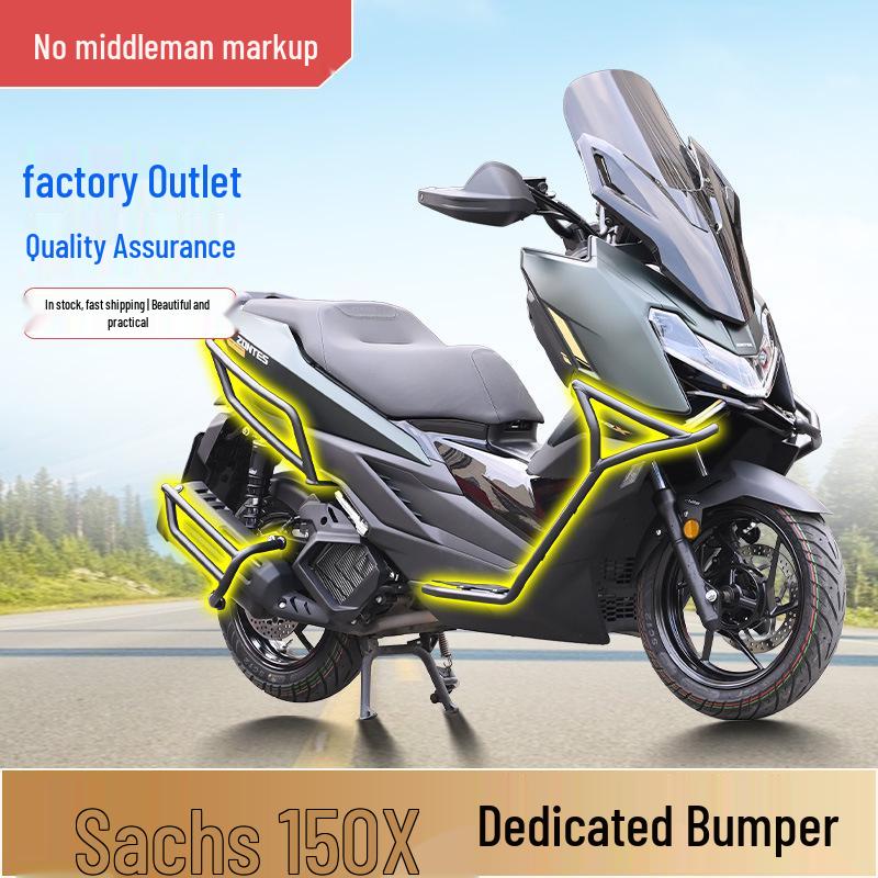 Zongshen 150X Bumper Exhaust Protection Bar – Full Coverage Front & Rear Protective Accessory