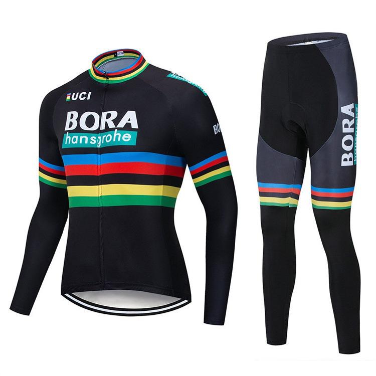 Cross-border bestseller: Spring and Autumn New Long Sleeve Long Pants, UV Protection Bicycle Sports Outdoor Cycling Wear Set Customization