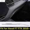 Car Center Control Console Panel Edge Strip Decoration Stickers Cover Kit Trim Accessories Interior For Haval F7 F7X 2018 -