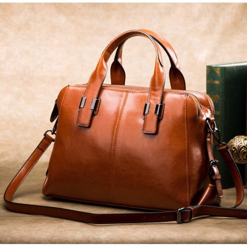 Real Cow Leather Ladies HandBags Women Genuine Leather Bags Totes Messenger Bags Hign Quality Designer Luxury Brand Bag