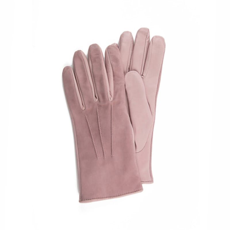 

ТЁПЛЫЕ ПЕРЧАТКИ из замшевой кожи для женщин_Розовые(Роза) 7.5