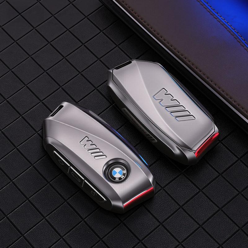 Zinc Alloy Leather Car Key Case Shell Cover For Bmw F20 G20 G30 X1 X3 X4 X5 G05 X6 X7 G11 F15 F16 G01 G02 F48 Auto Accessories RR8