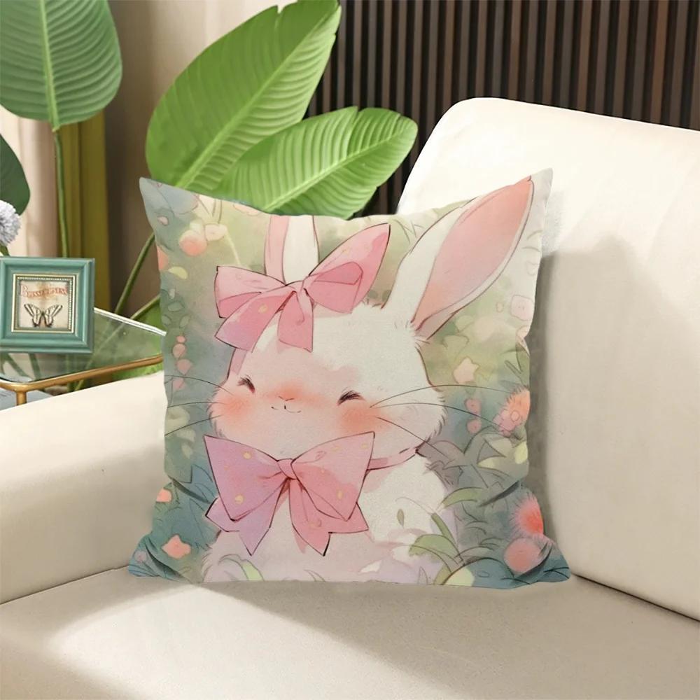 Animal Rabbit Deer Flower Elegant Room Cushions Covers Decorative Pillows for Sofa Cushion Cover  ×  Pillow Cases × Stuffed